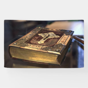 Antiek Christelijke Bijbel Spandoek