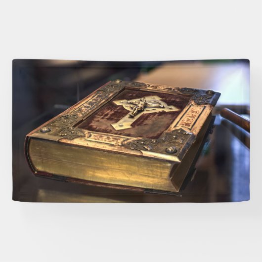 Antiek Christelijke Bijbel Spandoek (Horizontaal)