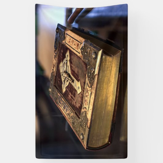 Antiek Christelijke Bijbel Spandoek (Verticaal)