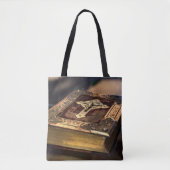 Antiek Christelijke Bijbel Tote Bag (Voorkant)