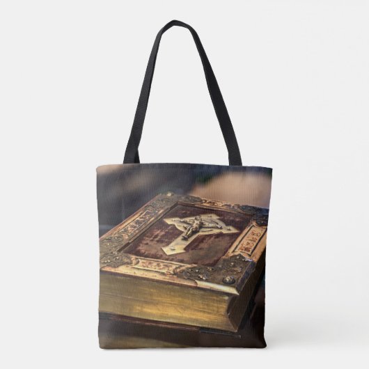 Antiek Christelijke Bijbel Tote Bag (Achterkant)