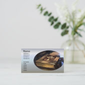 Antiek Christelijke Bijbel Visitekaartje (Staand voorkant)