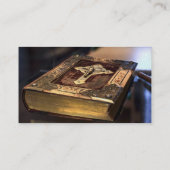 Antiek Christelijke Bijbel Visitekaartje (Achterkant)
