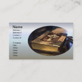 Antiek Christelijke Bijbel Visitekaartje (Voorkant)