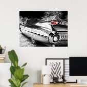 Antiek Chrome-auto Poster (Thuiskantoor)