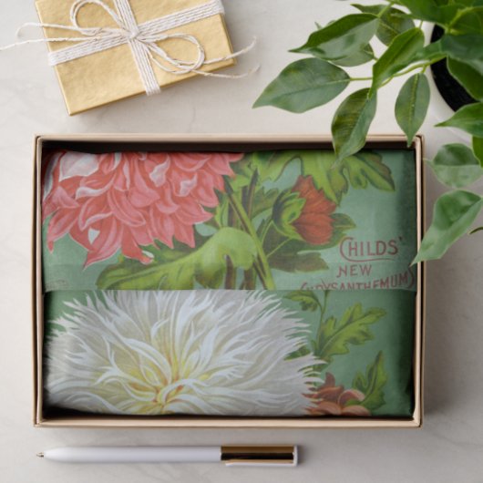 Antiek Chrysanthemum Giants Weefpapier Tissuepapier (Geschenk)