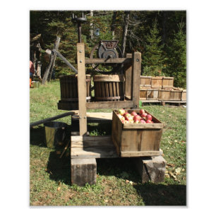 Antiek cider Press Foto Afdruk