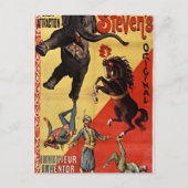 antiek circus briefkaart (Voorkant)