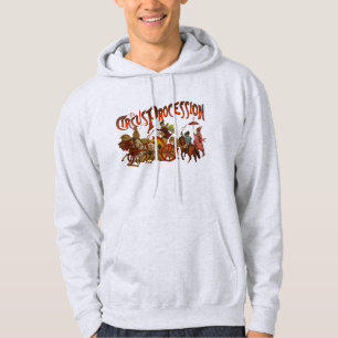 Antiek Circus Parade Clowns paarden Hoodie
