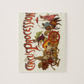 Antiek Circus Parade Clowns paarden Legpuzzel (Verticaal)