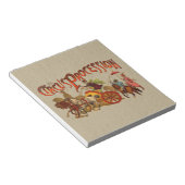 Antiek Circus Parade Clowns paarden Notitieblok (Schuin)