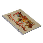 Antiek Circus Parade Clowns paarden Notitieboek (Rechterzijde)