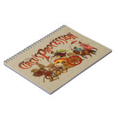 Antiek Circus Parade Clowns paarden Notitieboek (Linkerzijde)