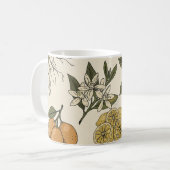 Antiek citroenpatroon koffiemok (Voorkant links)