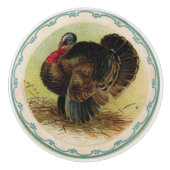 Antiek Clapsaddle Turkey Knob Keramische Knop (Voorkant)