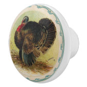 Antiek Clapsaddle Turkey Knob Keramische Knop (Rechts)