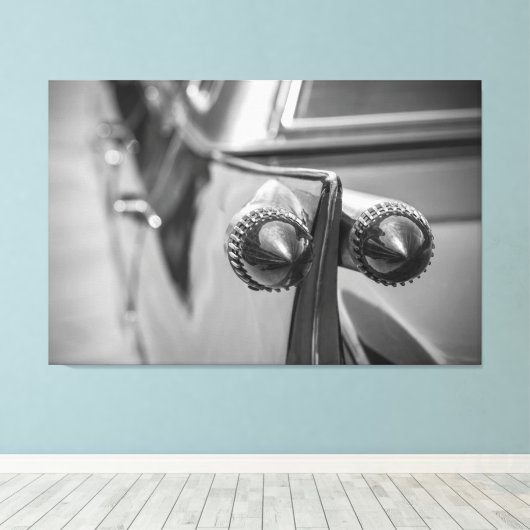 Antiek Classic Cadillac Car Canvas Afdruk (Insitu (Houten vloer))