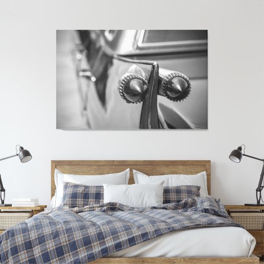 Antiek Classic Cadillac Car Canvas Afdruk (Insitu (Slaapkamer))