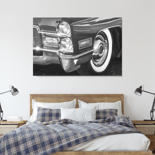 Antiek Classic Car Cadillac Canvas Afdruk (Insitu (Slaapkamer))