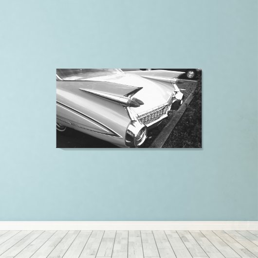 Antiek Classic Car Canvas Afdruk (Insitu (Houten vloer))