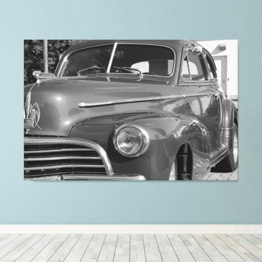 Antiek Classic Car Chevrolet Canvas Afdruk (Insitu (Houten vloer))