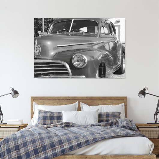 Antiek Classic Car Chevrolet Canvas Afdruk (Insitu (Slaapkamer))