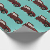 Antiek Classic Car Verjaardag Cadeaupapier (Hoek)