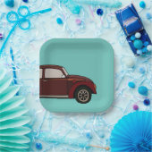 Antiek Classic Car Verjaardag Papieren Bordje (Feest)