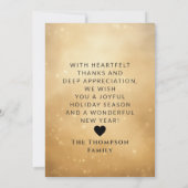 Antiek Classic Santa Gepersonaliseerd Kerst Feestdagenkaart (Achterkant)