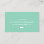 Antiek Clawfoot Tub Visitekaartje (Achterkant)