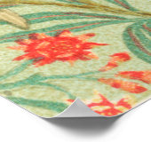 Antiek Cockatau en Pomegranaat Poster (Hoek)