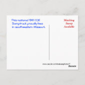 Antiek COE Dumptruck Briefkaart2 - pas aan Briefkaart (Achterkant)