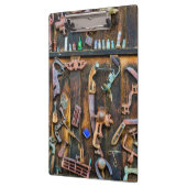 Antiek collectie aan de wand klembord (Links)