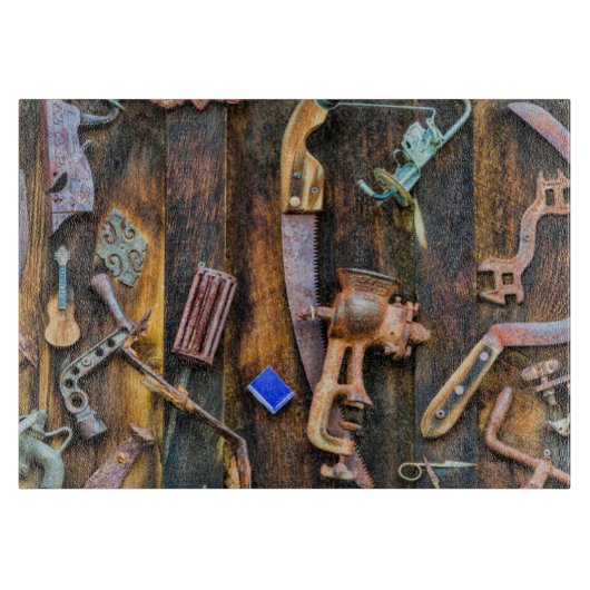 Antiek collectie aan de wand snijplank (Voorkant)