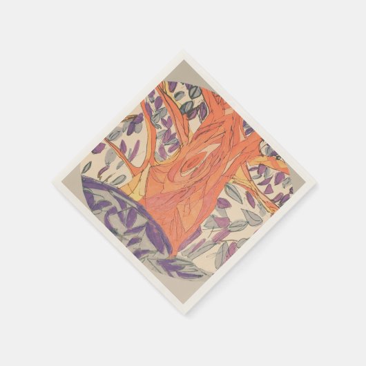 Antiek contrastkleurstructuur servet (Hoek)