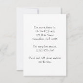 Antiek converteerbare auto,  adreswijziging kaart (Achterkant)