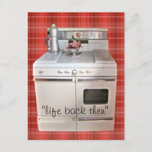 Antiek Cookstove Briefkaart 31413 - pas aan