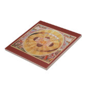 Antiek Copernicaans zonnestelsel,  astronomie Tegeltje (Zijkant)