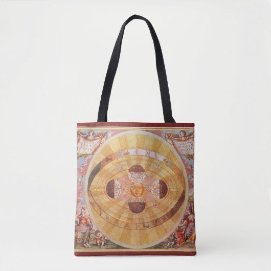 Antiek Copernicaans zonnestelsel,  astronomie Tote Bag (Voorkant)