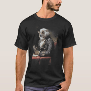 Antiek Corgi schilderen De Literat happy dogs leze T-shirt