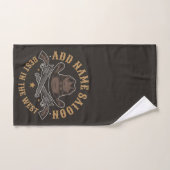Antiek Cowboy Pistolen VOEG NAAM TOE Old Wild West Bad Handdoek (Handdoek)