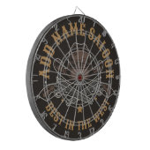 Antiek Cowboy Pistolen VOEG NAAM TOE Old Wild West Dartbord (Voorkant Links)