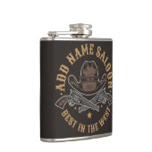 Antiek Cowboy Pistolen VOEG NAAM TOE Old Wild West Heupfles (Rechts)