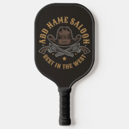 Antiek Cowboy Pistolen VOEG NAAM TOE Old Wild West Pickleball Paddle
