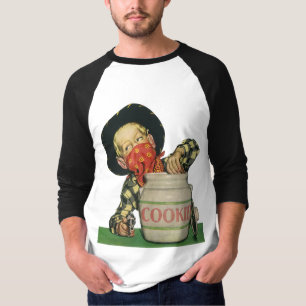 Antiek Cowboy Speelgoed Pistool Hand in de Koektro T-shirt
