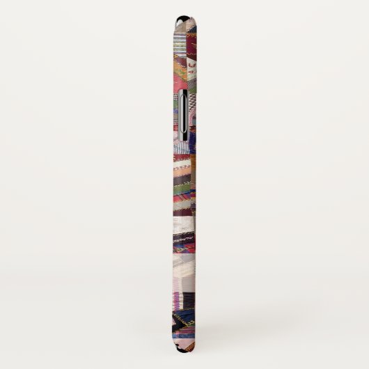 Antiek Crazy Quilt Patchwork Case-Mate iPhone Case (Achterkant / rechts)