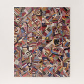 Antiek Crazy Quilt Pattern - Folk Art Craty Fun Legpuzzel (Verticaal)