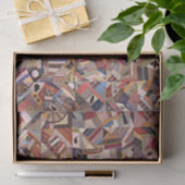 Antiek Crazy Quilt Pattern - Folk Art Craty Gift Tissuepapier (Geschenk)
