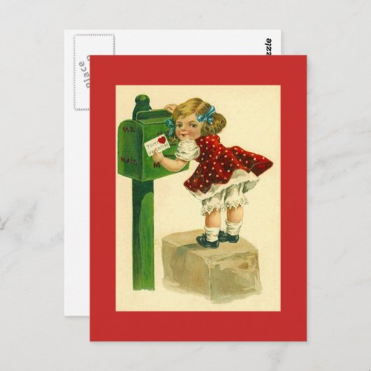  Antiek creditcard voor Valentijnsdag Briefkaart (Voorkant / Achterkant)