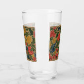 Antiek Crewel Bloem Borduurpatroon Glas (Links)